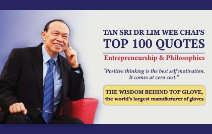 Cover of Tan Sri Dr Lim Wee Chai’s Top 100 Quotes in English